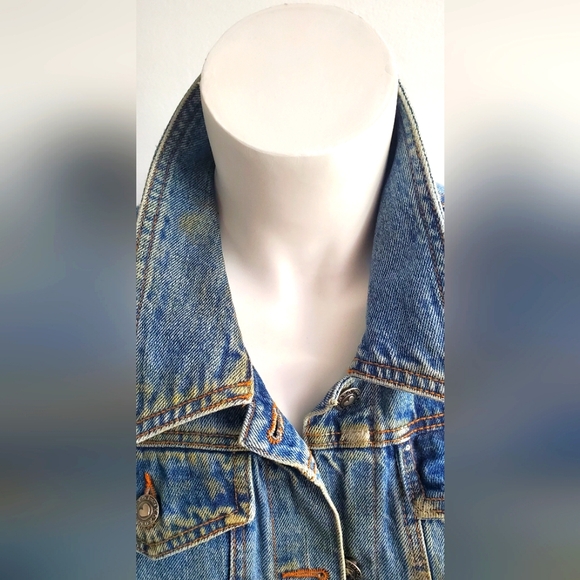 XOXO - size M - Vintage denim jean jacket -  100% cotton - Picture 3 of 8